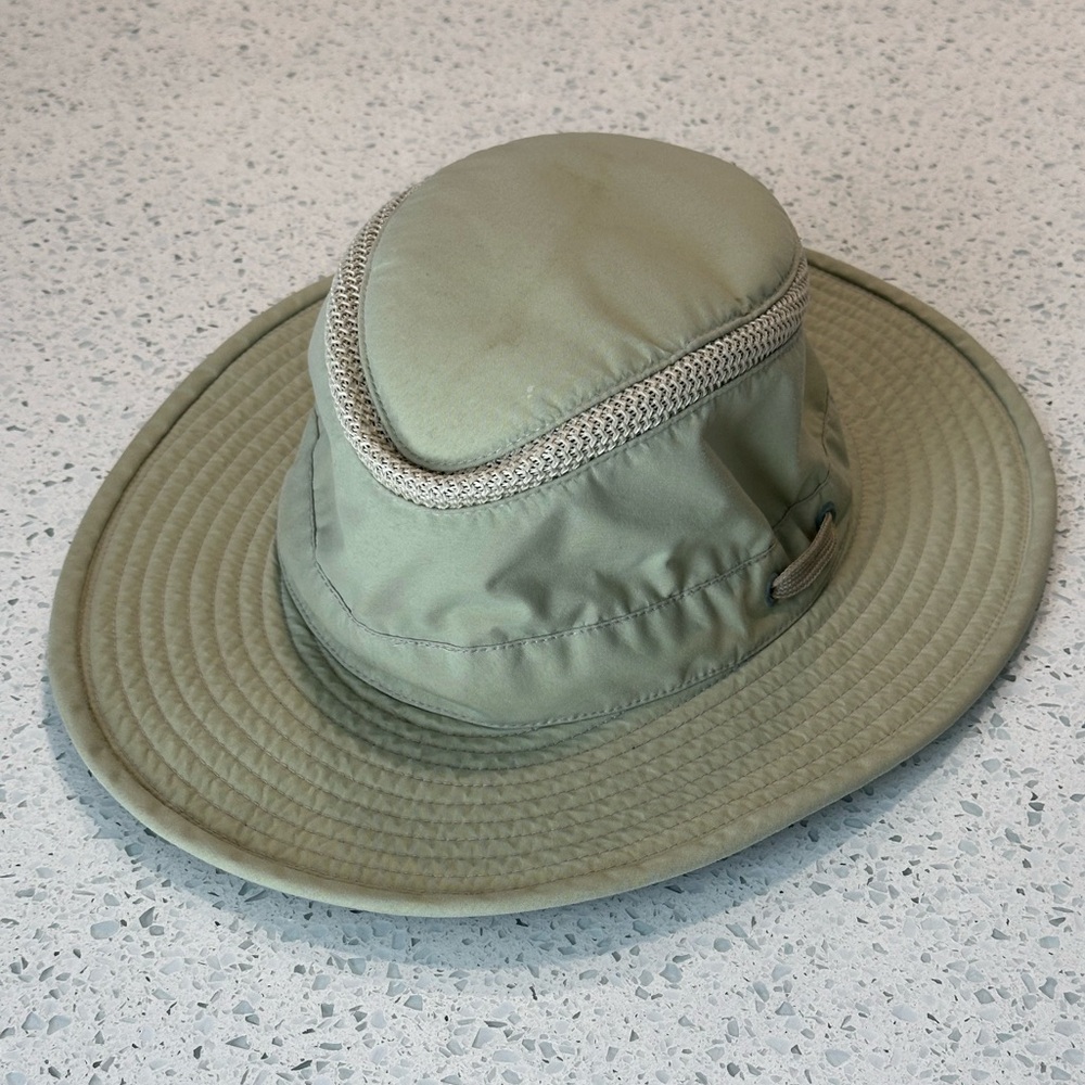 Olive Green Outdoor Sun Hat - Breathable Mesh Vent